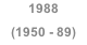 1988 (1950 - 89)